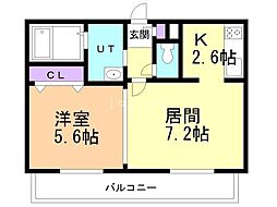 間取図画像 1LDK
