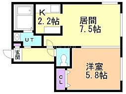 間取図画像 1LDK