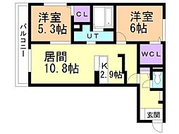 間取図画像 2LDK