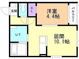 間取図画像 1LDK