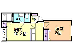 間取図画像 1LDK
