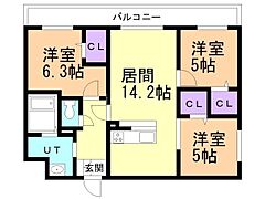 物件の間取り