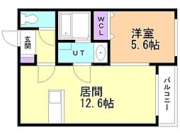 間取図画像 1LDK