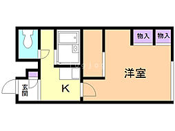 レオパレスクレエ 1Kの間取図画像
