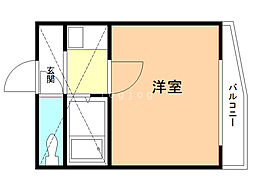 アーバンポイント千歳 1Kの間取図画像