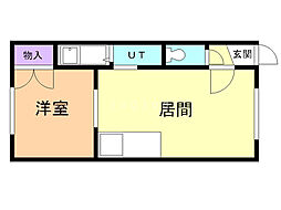 メゾンド・フランセ 1DKの間取図画像