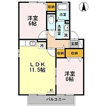 大分県大分市南太平寺４丁目2番14号（賃貸アパート2LDK・2階・53.76㎡） その2