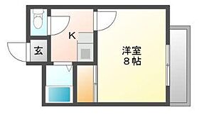 グリーンパーク賞田 205 ｜ 岡山県岡山市中区賞田（賃貸マンション1K・2階・23.00㎡） その2