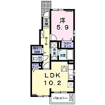 ベアトリーチェ 101 ｜ 岡山県備前市大内327（賃貸アパート1LDK・1階・43.10㎡） その2