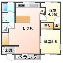 岡山県岡山市中区清水（賃貸アパート2LDK・2階・38.84㎡） その2