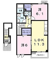 岡山県和気郡和気町尺所546番地（賃貸アパート2LDK・2階・57.63㎡） その2