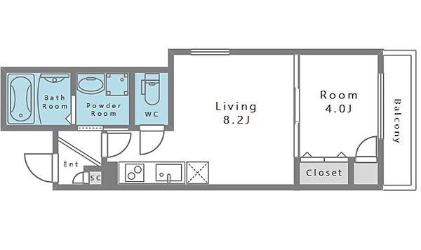 Rパレス矢田 ｜大阪府大阪市東住吉区矢田3丁目(賃貸アパート1LDK・1階・30.50㎡)の写真 その2