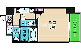 レジュールアッシュ天王寺舟橋  ｜ 大阪府大阪市天王寺区舟橋町（賃貸マンション1K・2階・25.50㎡） その2