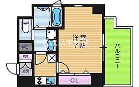 クレイドル四天王寺 1103 ｜ 大阪府大阪市天王寺区勝山2丁目21-21（賃貸マンション1K・11階・25.22㎡） その2