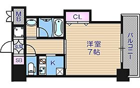 ブリリアン夕陽丘  ｜ 大阪府大阪市天王寺区生玉寺町（賃貸マンション1K・6階・25.01㎡） その2