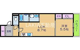 Terrase House HARUKA 202 ｜ 大阪府大阪市天王寺区大道2丁目7-20（賃貸マンション1LDK・2階・40.42㎡） その2