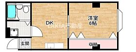 セレクトスクエア 201 ｜ 大阪府大阪市東住吉区田辺6丁目1-14（賃貸マンション1DK・2階・28.14㎡） その2