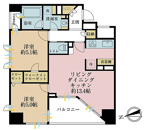 2ＬＤＫ、専有...