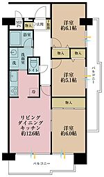 間取図画像 3LDK