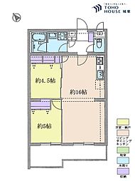 MAC北戸田コート 2LDKの間取図画像