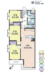 ライオンズマンション市川行徳 3LDKの間取図画像