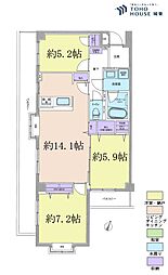 ソフィア板橋蓮根 3LDKの間取図画像