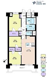 ライオンズマンション小島町 3LDKの間取図画像