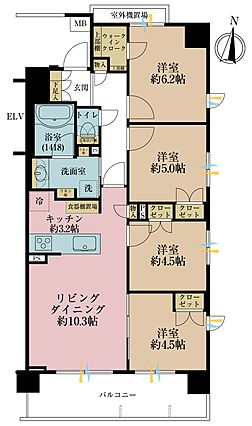 4ＬＤＫ、専有...