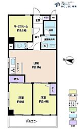 ワコーレ西新井 2SLDKの間取図画像