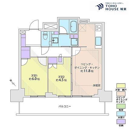 2ＬＤＫ、専有...