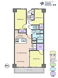 エンゼルハイム千住 3LDKの間取図画像