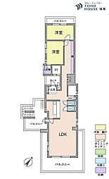 巣鴨第2SYマンション 2LDKの間取図画像