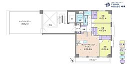 東光マンション 3LDKの間取図画像