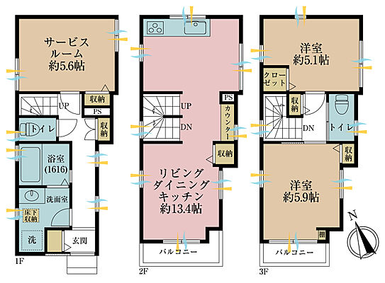 間取り 足立区本木2丁目