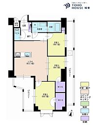 ライオンズマンション平和台第3 3LDKの間取図画像