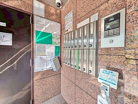 郵便物を受け取るための郵便受けも、きちんと管理されています。