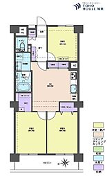 日商岩井綾瀬マンション 3LDKの間取図画像