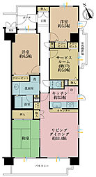 メイツ梅島グランドール 3SLDKの間取図画像