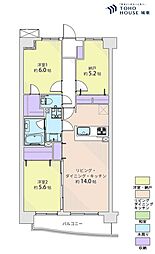 モア・クレスト小竹向原 2SLDKの間取図画像