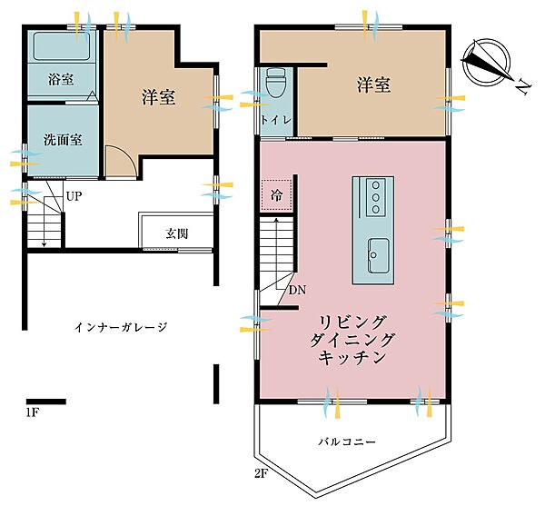 間取りを拡大表示