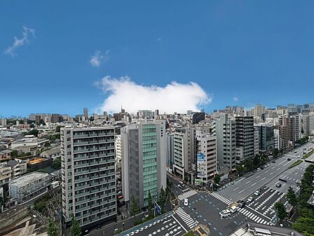 窓を開けると広がる青空。心をリフレッシュして日々を過ごしていきましょう。