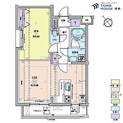 板橋区赤塚3丁目マンション 1LDKの間取図画像