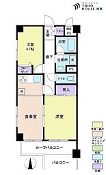 ライオンズマンション新小岩第6 2DKの間取図画像