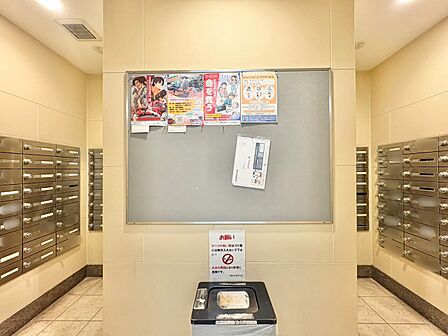 郵便物を受け取るための郵便受けも、きちんと管理されています。