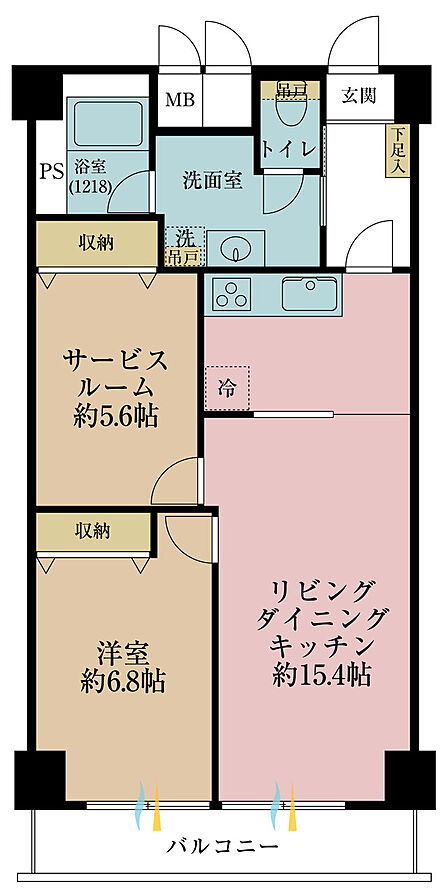 1SLDK 間取り