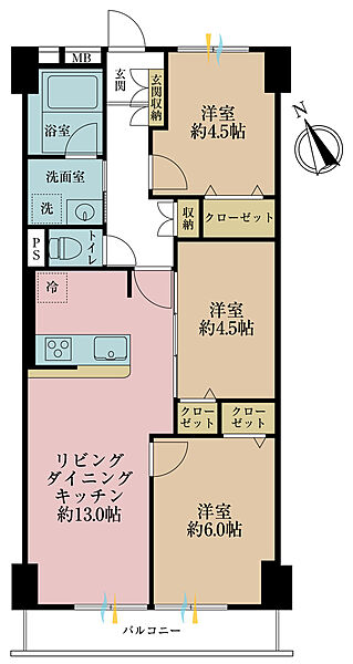 間取りを拡大表示