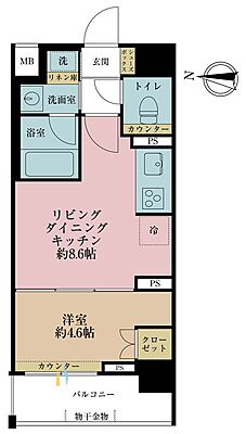 間取り イノバス菊川 7階/-