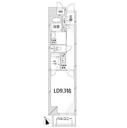 キャッスルコート龍野町2 1Kの間取図画像