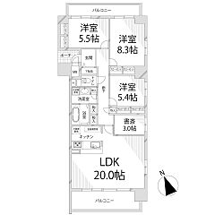 物件の間取り