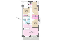 ジークレフ藤沢 3LDKの間取図画像